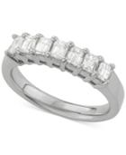 Diamond Seven Stone Ring (1 Ct. T.w.) In 14k White Gold