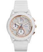 Fossil Women's Chronograph Modern Pursuit White Silicone Strap Watch 39mm Es3981