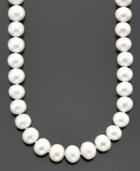 "belle De Mer Pearl Necklace, 18"" 14k Gold Aa Cultured Freshwater Pearl Strand (10-11mm)"