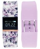 Itouch Women's Ifitness Pulse Floral & Lavender Silicone Strap Smart Watch 20x18mm