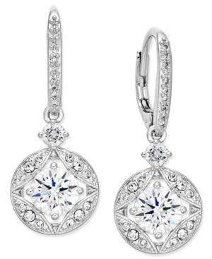 Danori Silver-tone Crystal Drop Earrings, Created For Macy's