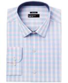 Bar Iii Men's Slim-fit Pink Blue Gingham Dress Shirt, Only At Macy's