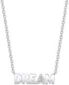 Unwritten Cubic Zirconia Dream 18 Pendant Necklace In Sterling Silver