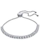 Kate Spade New York Hematite-tone Round Crystal Tennis Slider Bracelet