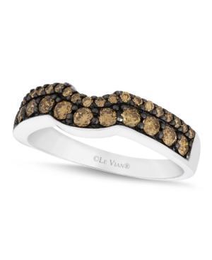 Le Vian Chocolate Diamond Wedding Band (5/8 Ct. T.w.) In 14k White Gold