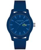 Lacoste Men's L.12.12 Blue Silicone Strap Watch 43mm 2010765