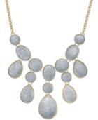 Inc International Concepts Gold-tone Multi-disc Glitter Drama Necklace, Created For Macy's