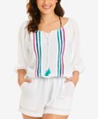 Vera Bradley Kiera Crochet-trim Romper Cover-up Women's Swimsuit