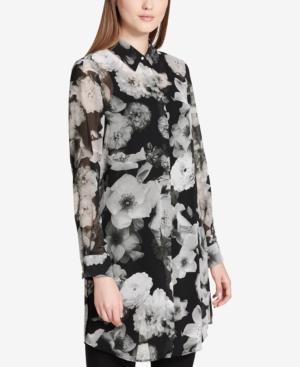 Calvin Klein Printed Long Tunic Shirt