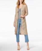 Hooked Up By Iot Juniors' Cotton Duster Cardigan