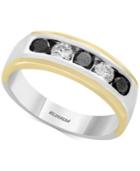 Effy Men's Diamond (1 Ct. T.w.) Ring In 14k Gold & White Gold