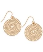 Inc International Concepts Gold-tone Coiled Disc Drop Earrings, Only At Macy's