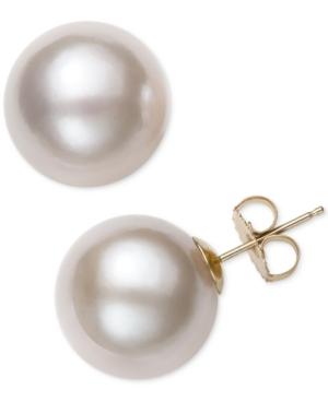 Belle De Mer Cultured Freshwater Pearl (13mm) Stud Earrings, Created For Macy's