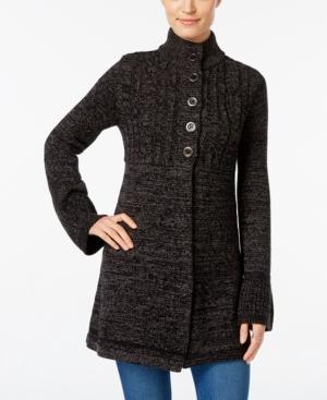 Style & Co. Cable-knit Marled Cardigan, Only At Macy's
