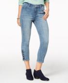 Style & Co Lace-up Capri Jeans, Created For Macy's