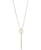 Kenneth Cole New York Gold-tone Circle Lariat Necklace