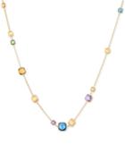Effy Multi-gemstone Adjustable Statement Necklace (12 Ct. T.w.) In 14k Gold