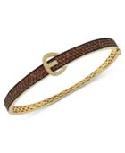 Le Vian Chocolate Diamond (2-3/4 Ct. T.w.) And White Diamond Accent Bangle In 14k Gold