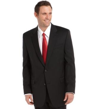 Lauren Ralph Lauren Black Stripe Big And Tall Jacket
