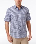 Tasso Elba Men's Grid And Diamond Cotton Shirt, Only At Macy's