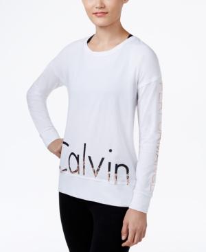 Calvin Klein Performance Metallic Logo Top