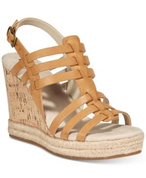 White Mountain Veronique Platform Wedge Sandals Women's Shoes