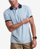 Barbour Men's Light Blue Polka Dot-print Pique Polo