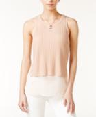 Bar Iii Mixed-media Tank Top, Created For Macy's