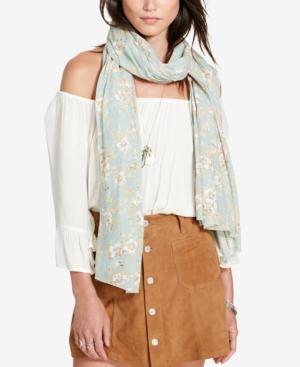 Denim & Supply Ralph Lauren Floral-gauze Raw-edge Scarf