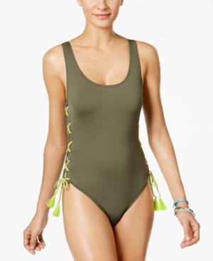 Vince Camuto Lace-up One-piece Swimsuit Women's Swimsuit