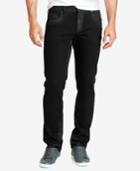 William Rast Men's Dean Slim Straight Fit Coated Jeans