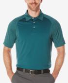 Pga Tour Men's Heathered Colorblocked Polo