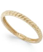 14k Gold Textured Cable Ring