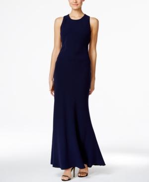 Calvin Klein Racerback Cutout Gown