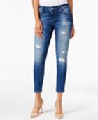 Mavi Adriana Ripped Dark Country Vintage Wash Skinny Jeans
