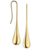 Calvin Klein Ellipse Gold-tone Pvd Stainless Steel Drop Earrings Kj3qje100100