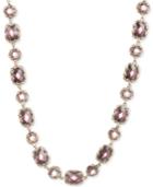 Judith Jack Gold-tone Colored Crystal Collar Necklace