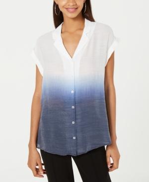 Bcx Juniors' Ombre Button-front Top