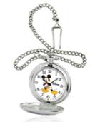 Disney Mickey Mouse Men's Silver Alloy Pocket Watch