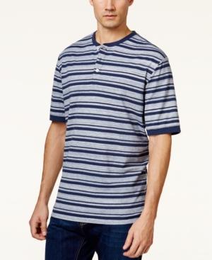 Weatherproof New Stripe Pique Henley Shirt