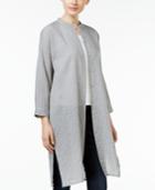Eileen Fisher Organic Cotton-tencel Tunic Shirt