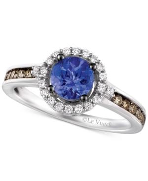 Le Vian Chocolatier Tanzanite (5/8 Ct. T.w.) And Diamond (3/8 Ct. T.w.) Ring In 14k White Gold