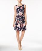 Charter Club Printed Fit-and-flare Dress, Only At Macy's