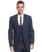 Bar Iii Midnight Blue Slim-fit Jacket