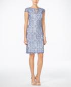 Style & Co. Printed Cap-sleeve Sheath Dress, Only At Macy's