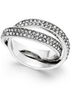 Inc International Concepts Silver-tone Pave Interlocked Ring, Only At Macy's