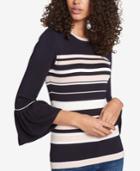 Tommy Hilfiger Peplum-sleeve Sweater, Created For Macy's, Created For Macy's