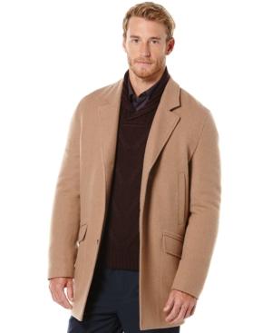 Perry Ellis Solid Wool Topcoat