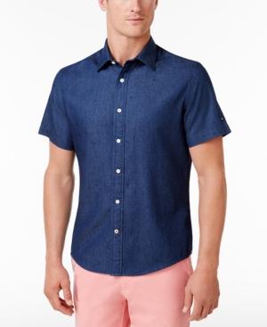 Tommy Hilfiger Men's Rowe Star Cotton Shirt