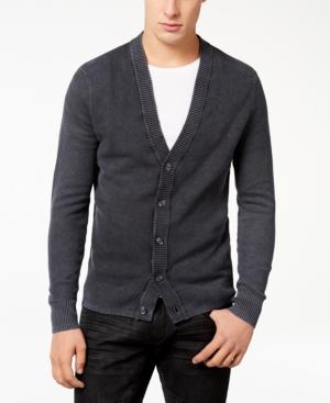 Inc International Concepts Men's Acid Wash Cardigan, Created For Macy's